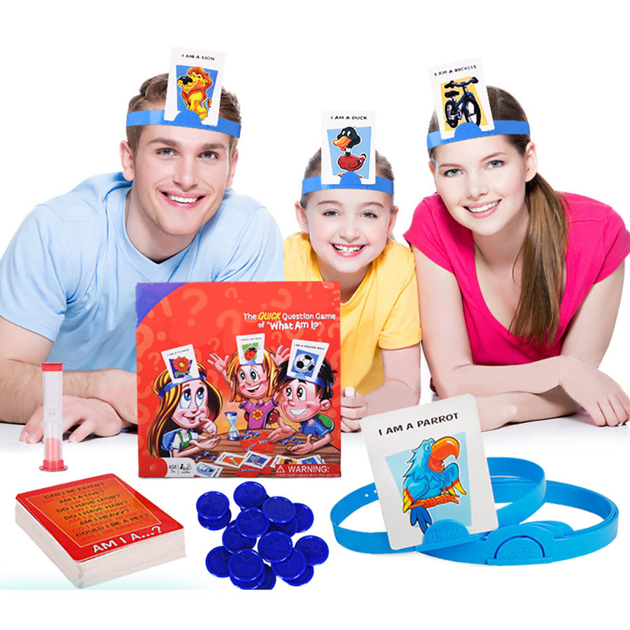Pregunta rápida: ¿Qué soy yo? Juego de mesa de cartas, dispositivos divertidos, juguetes novedosos para niños, padres, juegos de fiesta