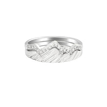 Copper Inlaid Zircon For Women To Wear A Folding Ring Fashion Jewelry