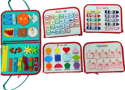 New Busy Book Children's Busy Board Dressing And Buttoning Learning Baby Early Education Preschool Sensory Learning Toy