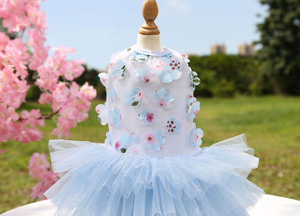 Pet Dog Skirt Pet Supplies Peach Blossom Skirt Cotton