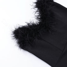 Ladies Wrap Dress Fashion Patchwork Feathers
