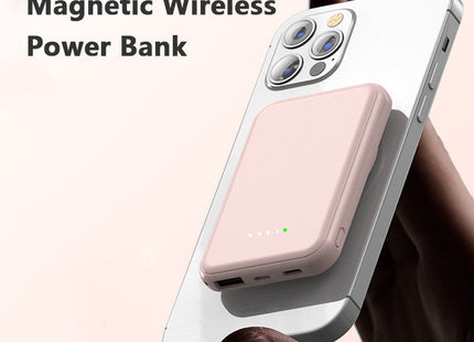 Mini Fast Charging Magnetic Wireless Power Bank 5000 MAh Portable