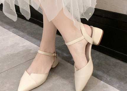 Summer Baotou Sandals Female Fairy Wind Heel Single Shoes Pointed Toe Women's Shoes