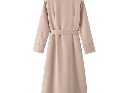 Elegant Intellectual Style Lapel Suit A- Line Dress Elegant Dress