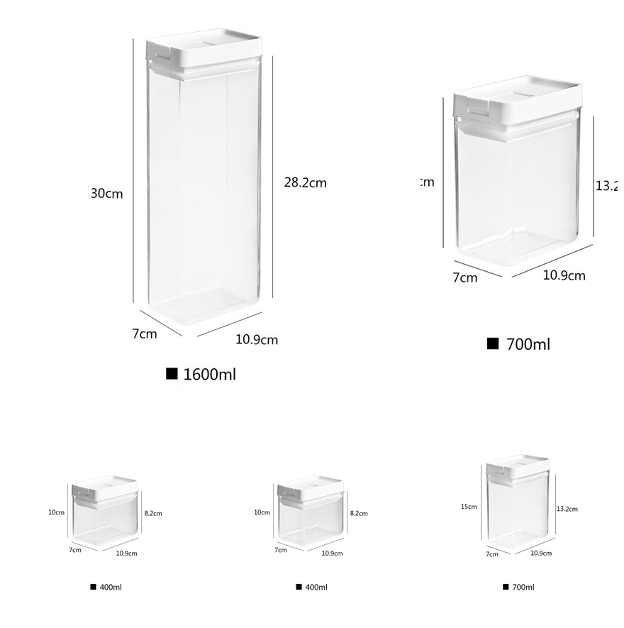 Airtight Food storage cannisters - 5 piece set