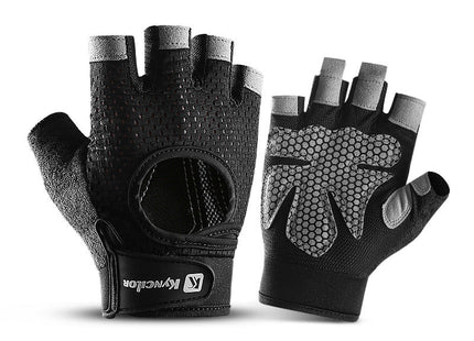 Weightlifting Half-Finger Gloves Breathable Non-slip polyester