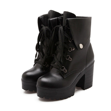 Lolita Shoes Female High Thick Heel Queen Loli