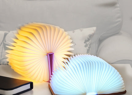 Led Mini Folding Table Lamp Creative Book