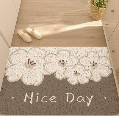 Porch Flowery Floor Mat