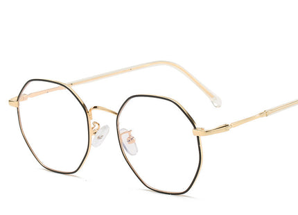 Irregular Geometric Anti-blue Light Alloy Frame Splicing Glasses