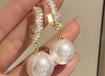 Zircon Earrings And Rings Personalized Pearls