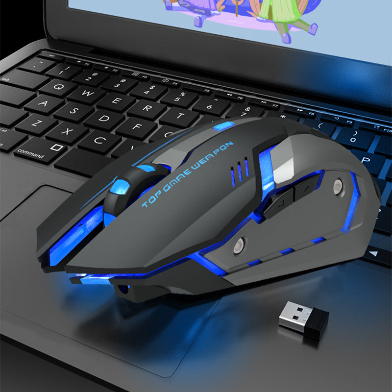 Ratón Inalámbrico Silencioso para Juegos Machinery