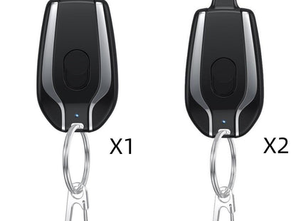 1500mAh Mini Power Emergency Pod Keychain Charger With Type-C Ultra-Compact Mini Battery Pack Fast Charging Backup Power Bank
