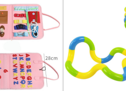 New Busy Book Children's Busy Board Dressing And Buttoning Learning Baby Early Education Preschool Sensory Learning Toy