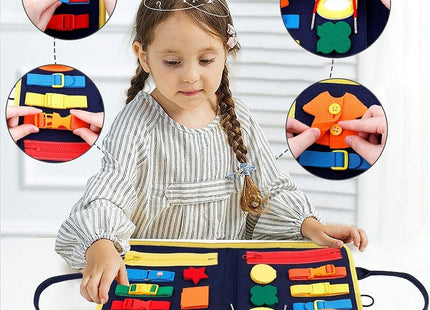 New Busy Book Children's Busy Board Dressing And Buttoning Learning Baby Early Education Preschool Sensory Learning Toy