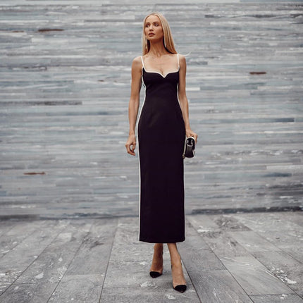 Women's Elegant Waist Wrap Long Dress