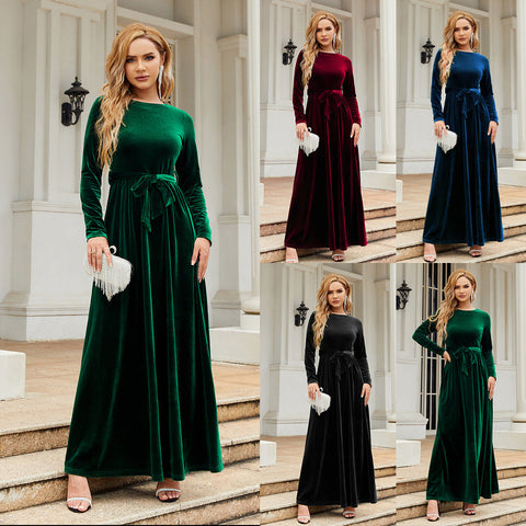 Vestido largo de mujer elegante y con estilo