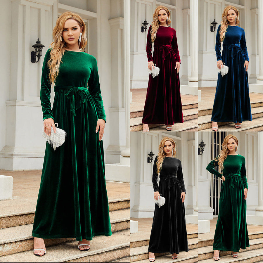 Vestido largo de mujer elegante y con estilo