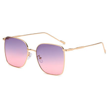 Square Sunglasses Trend Street Shooting Male Cross-border Metal Big Female