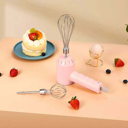 Portable Mini Wireless Electric Egg Beater HandHeld USB Rechargeable Food Mixer Milk Frother 3 Speed Cream Food Cake Mixer